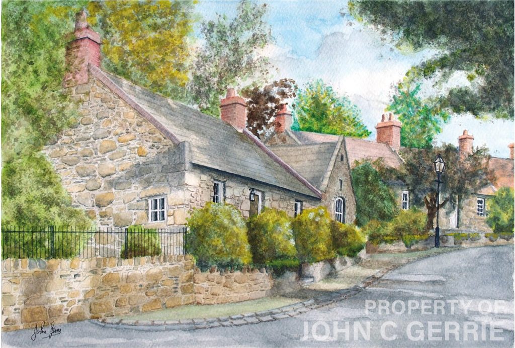 Compare Colour With Black and White Cottown of Balgownie Cottages