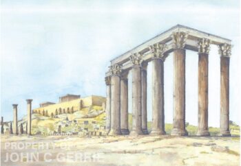 Shepherds Bothy – North Spain (Original) Temple of Zeus Athens