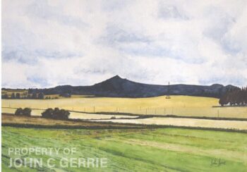 Potarch Bridge – Capturing Tranquillity in Paint Bennachie at harvest