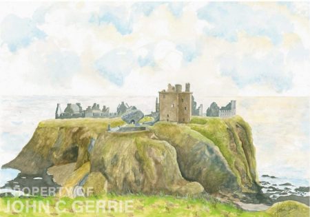 Collieston Village (Original) Dunnottar Castle