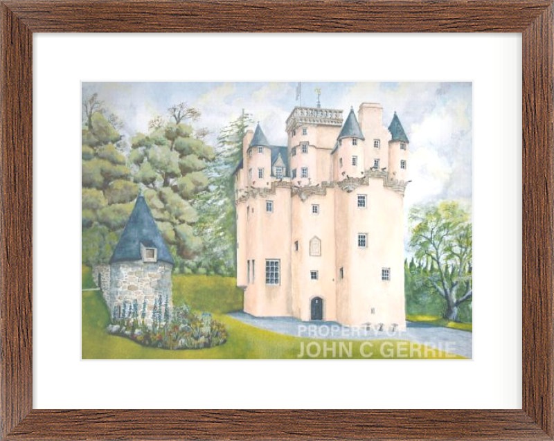 Craigievar Castle Makes Good Impression (Original) Framed Picture Craigievar Castle