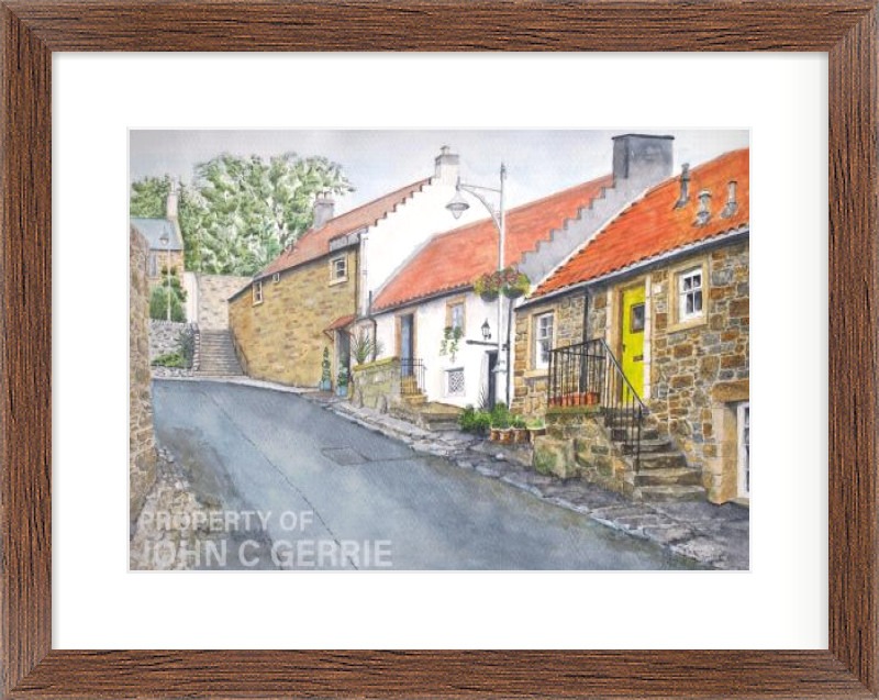 Harbour Street Crail Framed Picture Harbour Street Crail