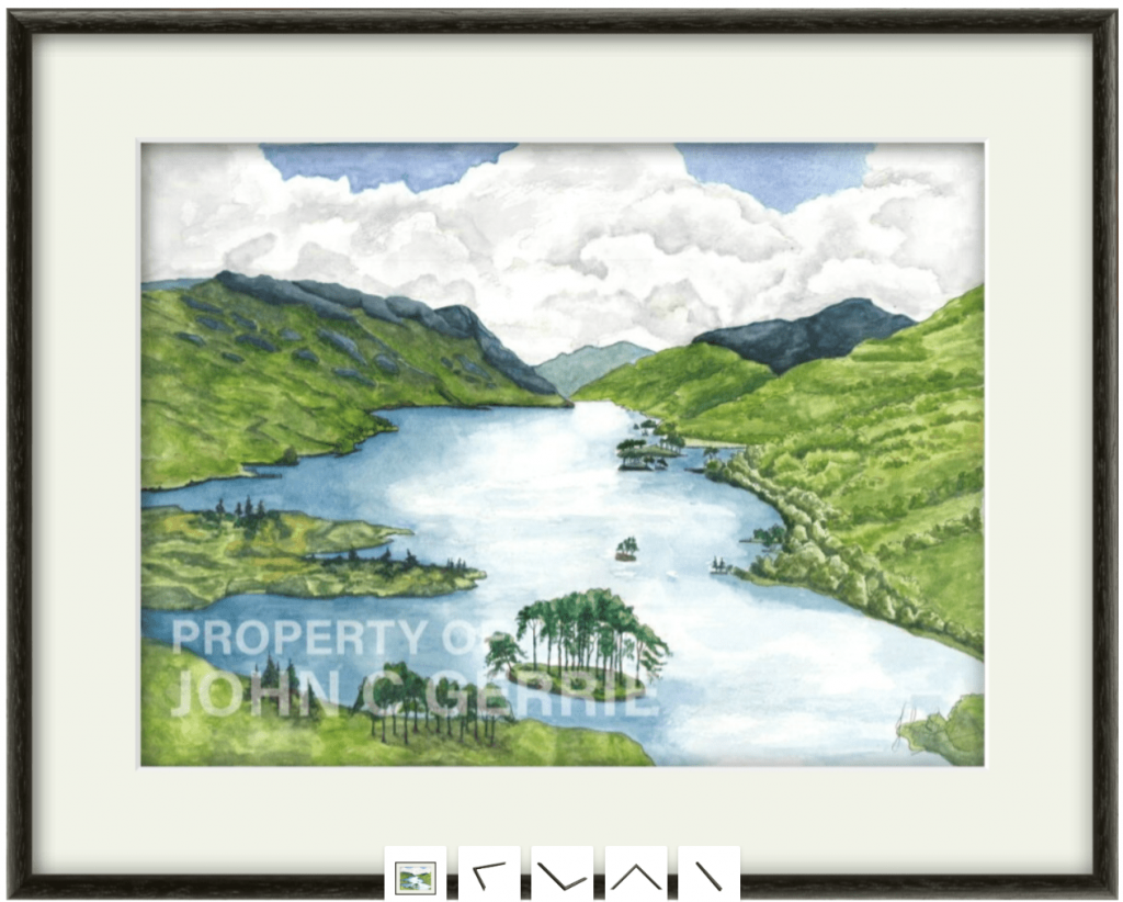 New Watercolours for April 22 Loch Shiel