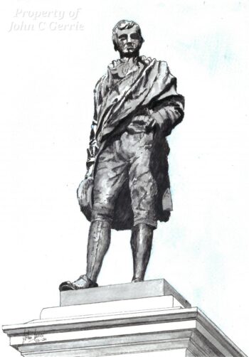 Original MRI Scanner Robert Burns Statue