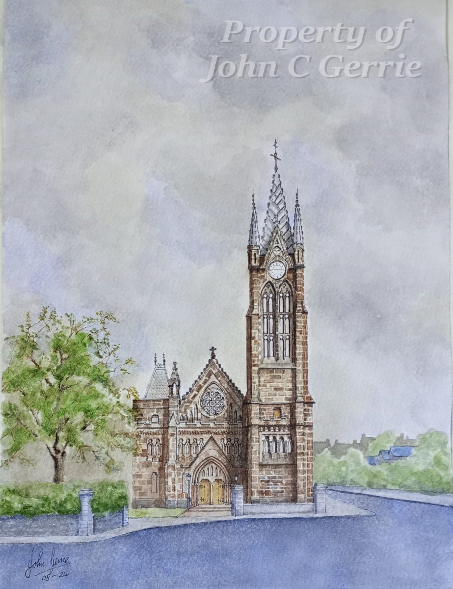 Commission a Painting by John Gerrie Front of Rubislaw Church