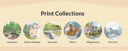 Help on the Slideshow Feature Print Collection buttons on home page