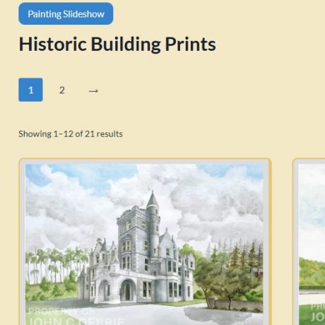 Help on the Slideshow Feature Slideshow button on a Print Collection page